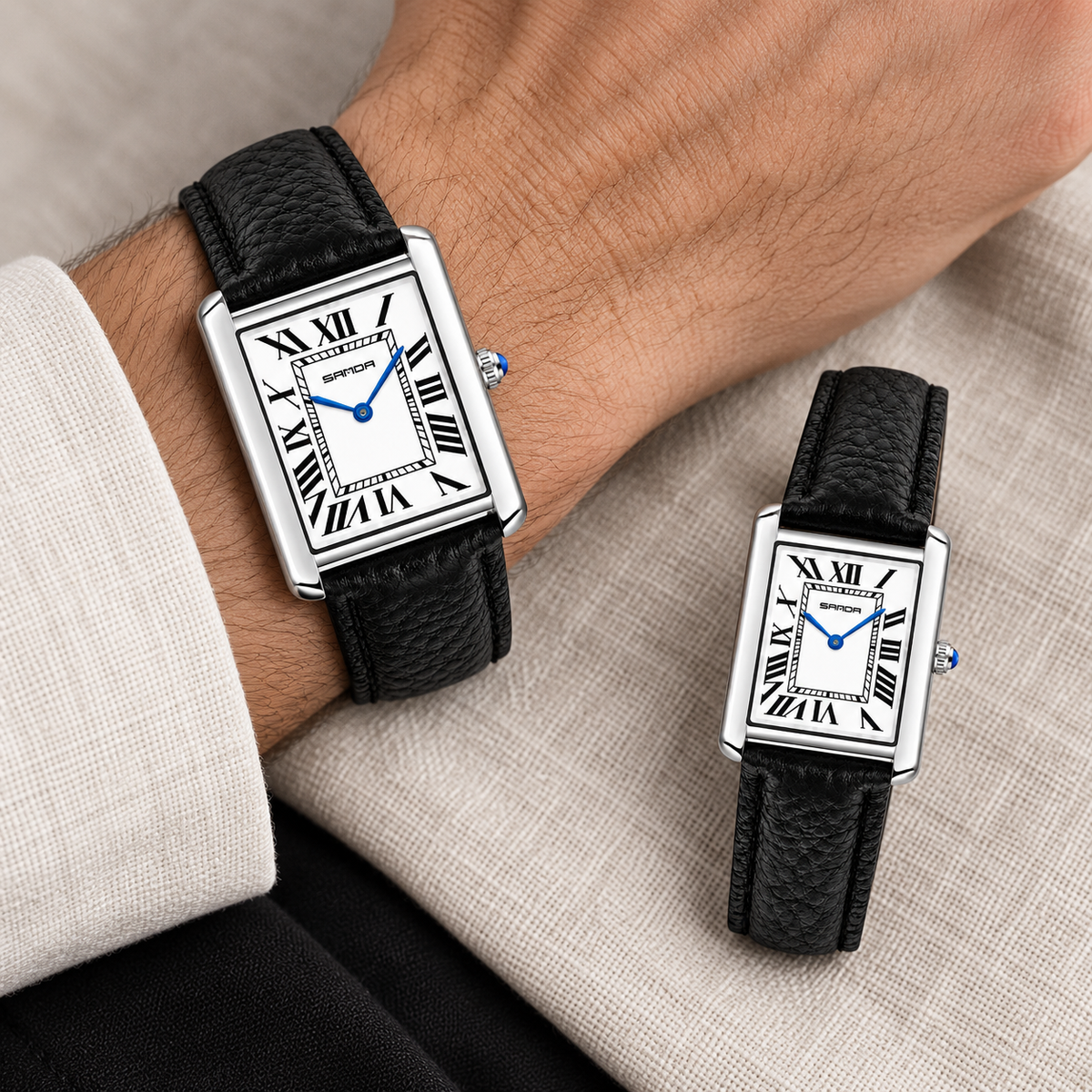 Coffret de montres Accord — Noir & Blanc — mise en scène 1