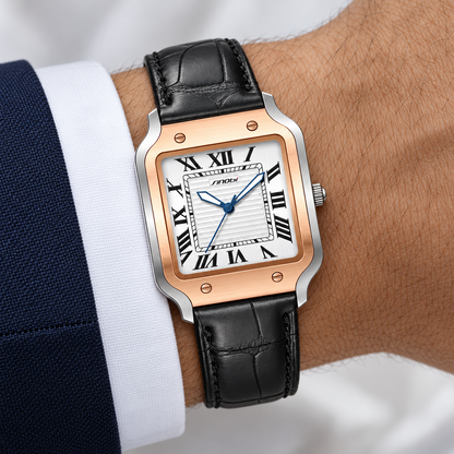 Montre Héritage — Rosé & Blanc — mise en scène 1