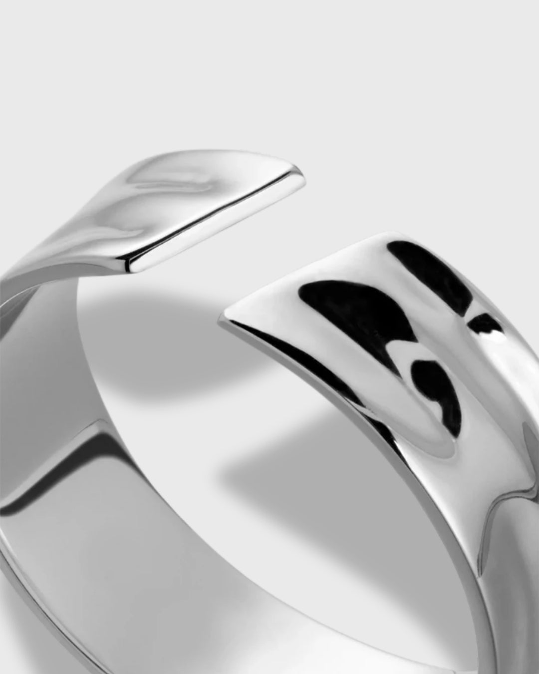 Bague Relief — Argentée — vue 3