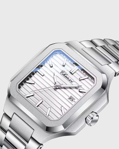 Montre Contour — Argenté & Blanc — vue 2