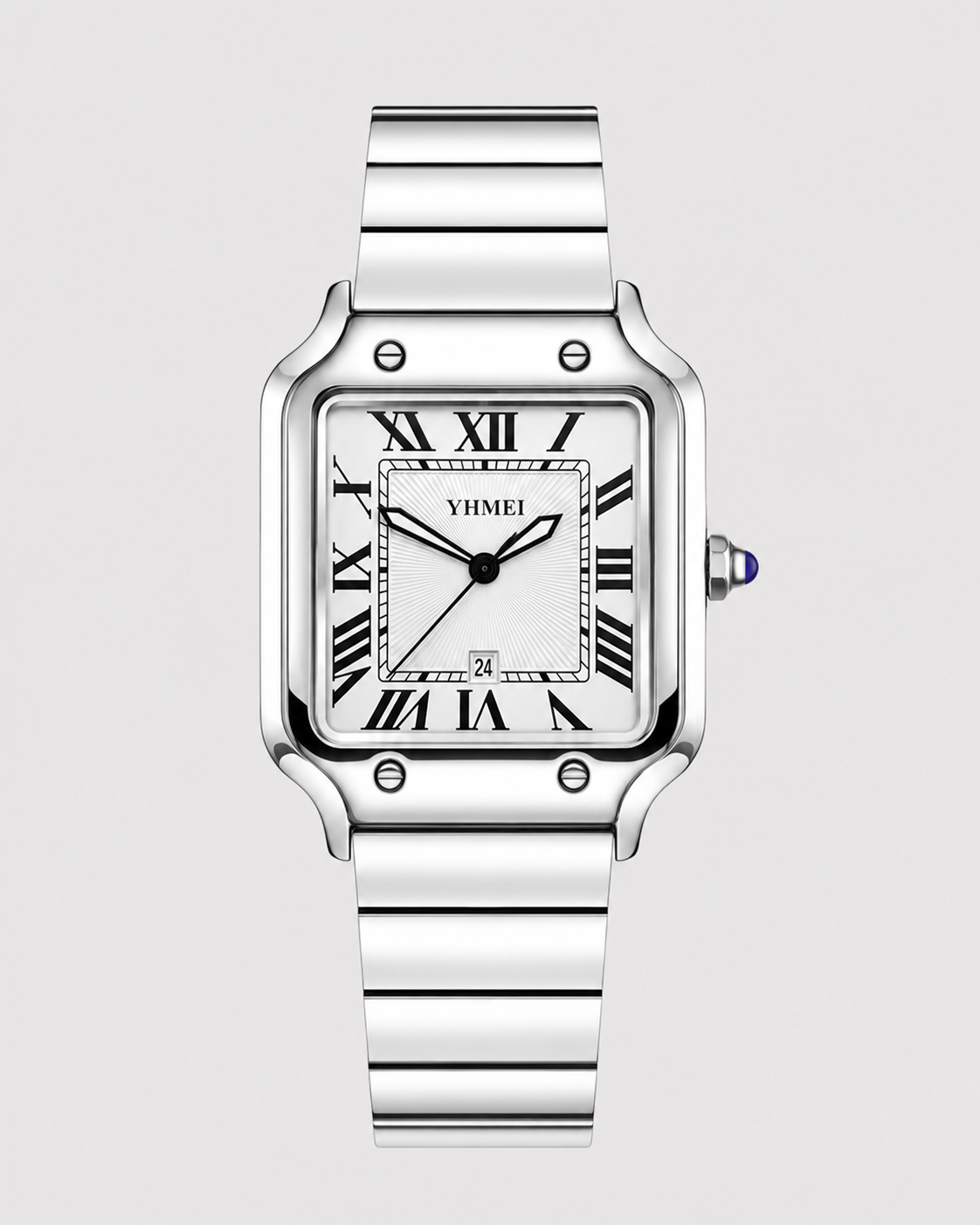 Montre Signature — Argenté & Blanc — vue 1